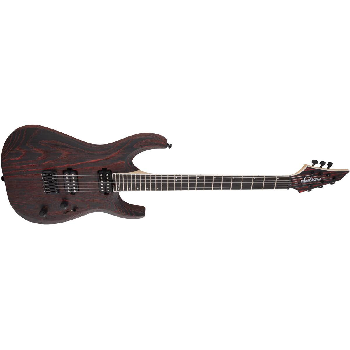 Alt View 4. Jackson - Jackson Pro Dinky DK2 Modern Ash HT6 Electric Guitar, Ebony, Baked Red.