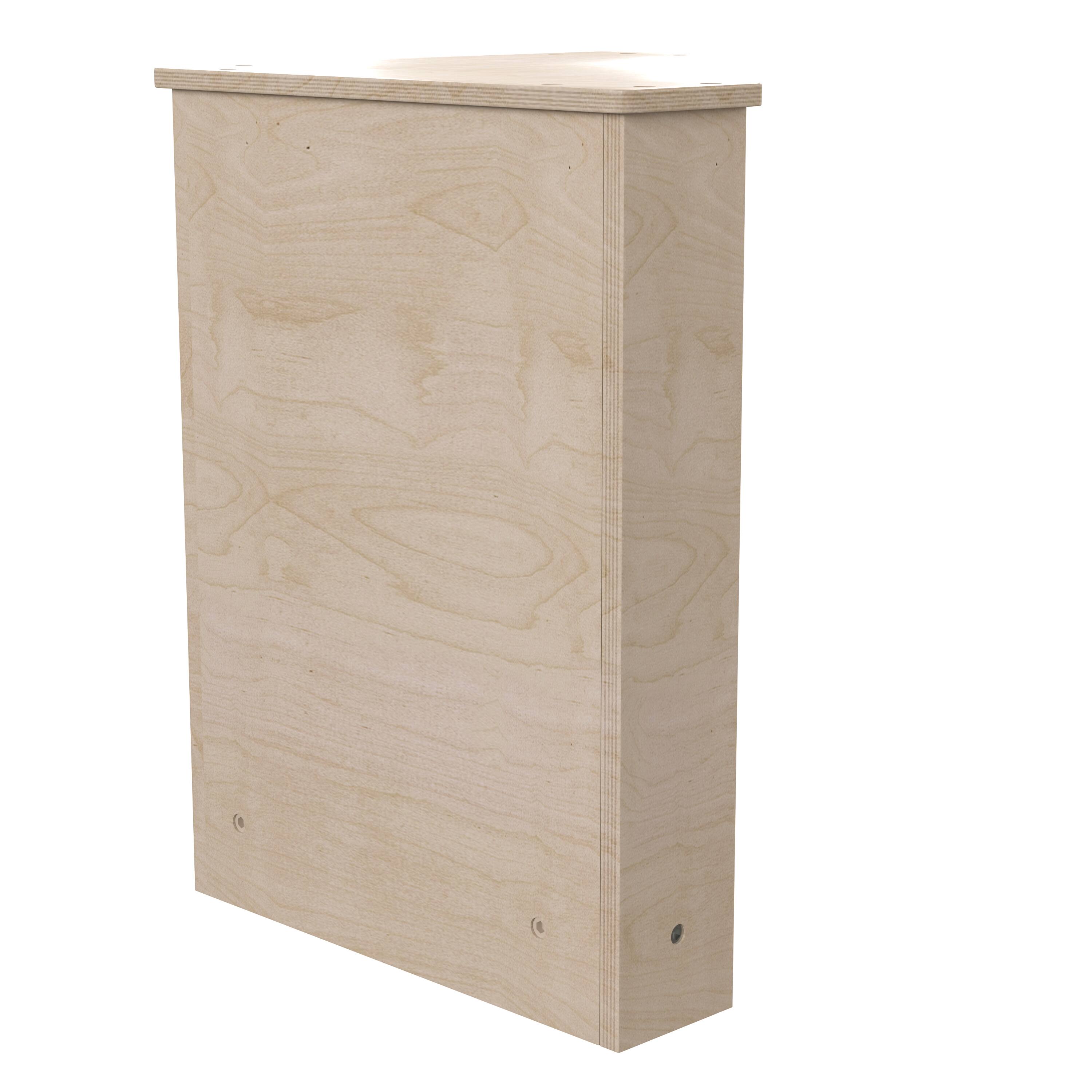 Left. Flash Furniture - Bright Beginnings Commercial Grade Wooden Kid's Two Tier Corner Kitchen Cabinet - Natural.