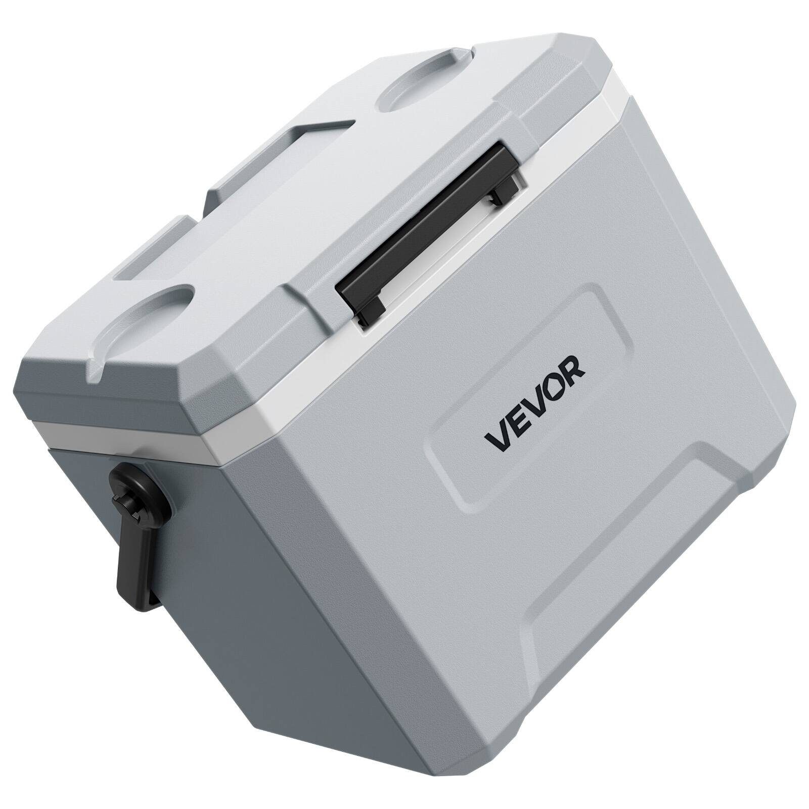 Alt View 5. VEVOR - Hard Cooler, 17QT Portable Cooler, Leak-Resistant Coolbox Keeps Contents Cool for 48 Hours, Insulated Chests - Grey.