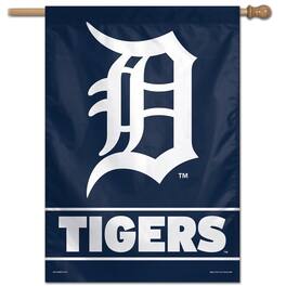 WinCraft - Detroit Tigers 28" x 40" Primary Logo Single-Sided Vertical Banner - Multicolor