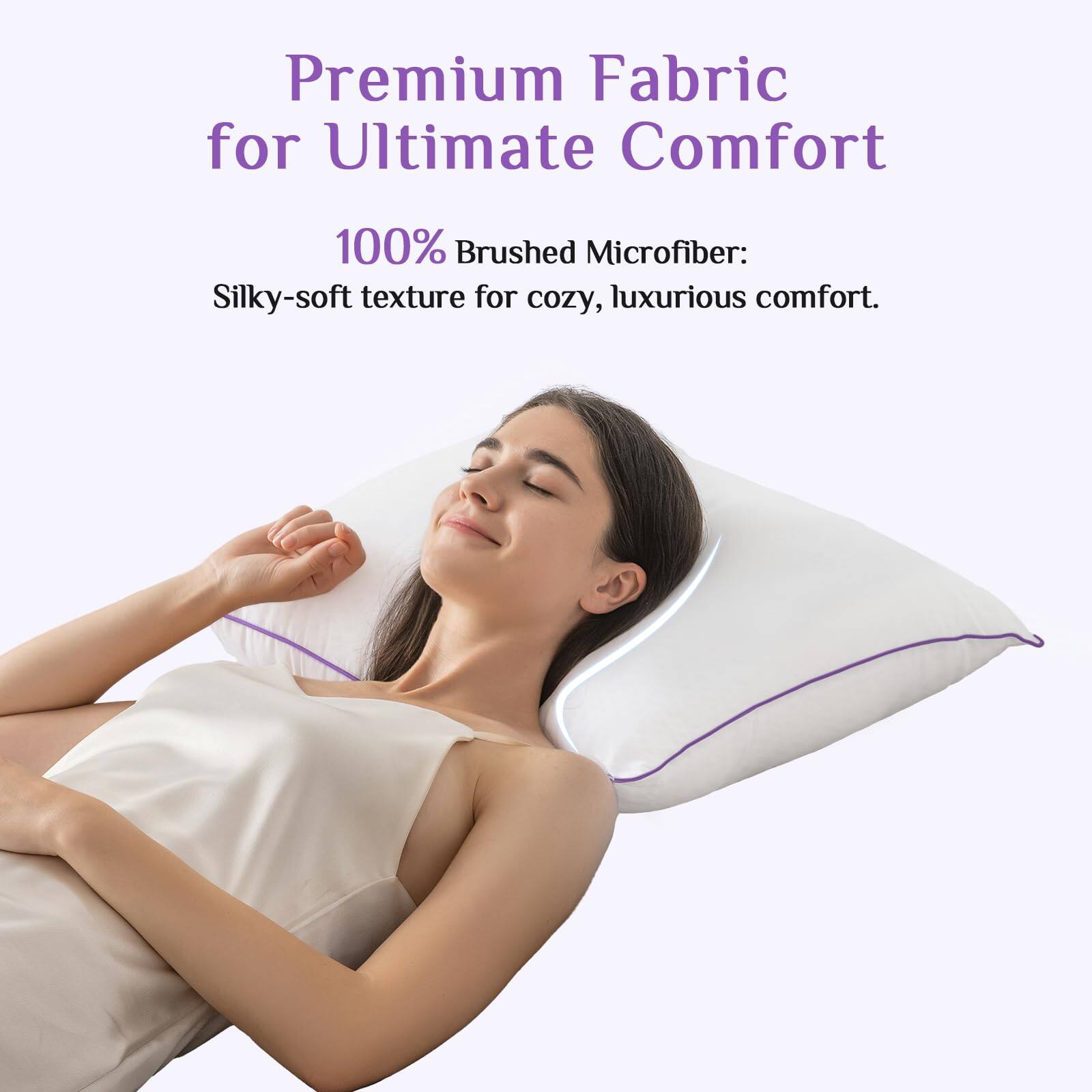 Premium Fabric for Ultimate Comfort

100% Brushed Microfiber: Silky-soft texture for cozy, luxurious comfort.