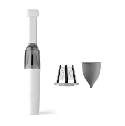 Front. Cluzine - Handheld Vacuum Cleaner, HEPA Filter & USB Charging for Home & Car Cleaning.