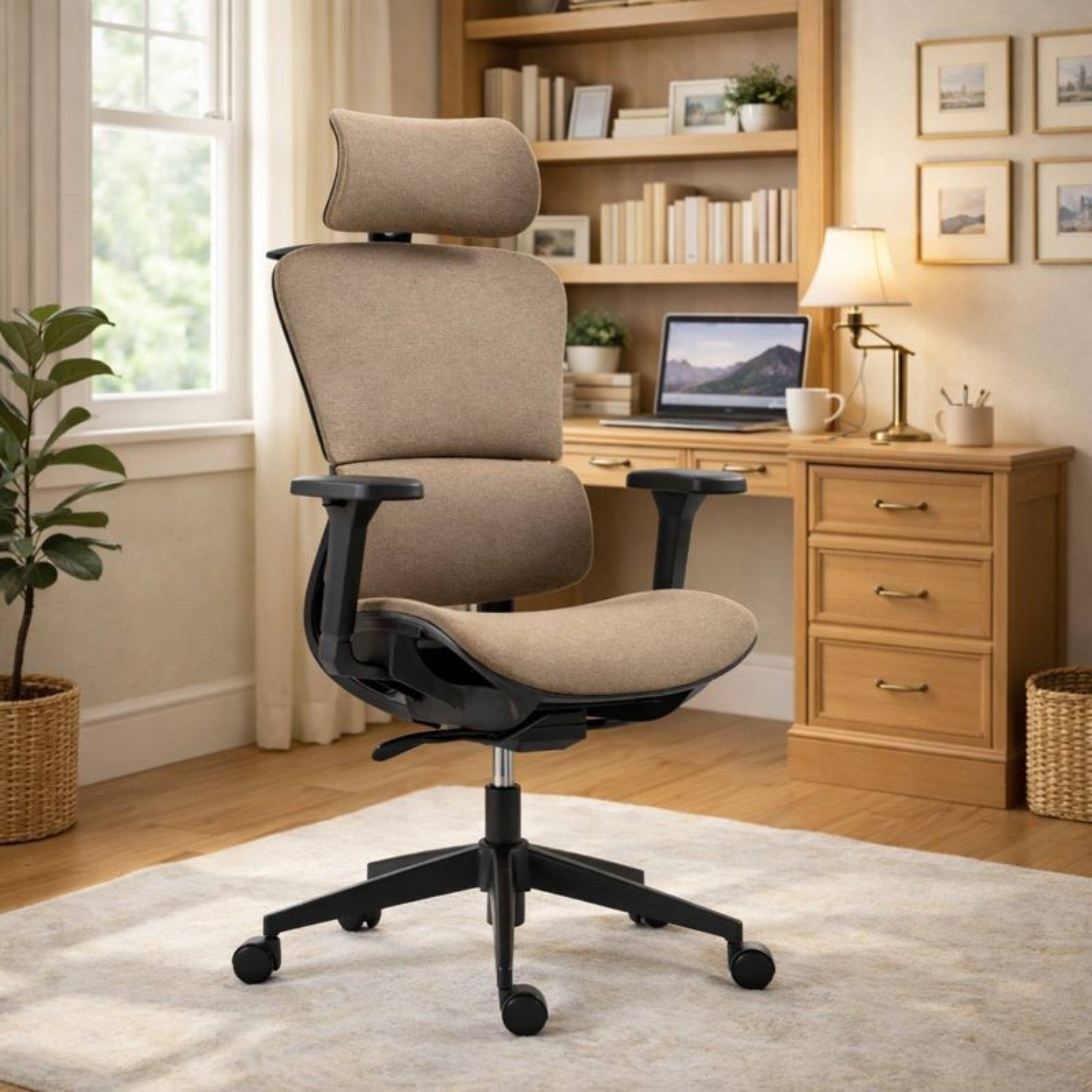 Alt View 1. Boyel Living - High Back Ergonomic Mesh Adjustable Office Chair Brown - Brown.
