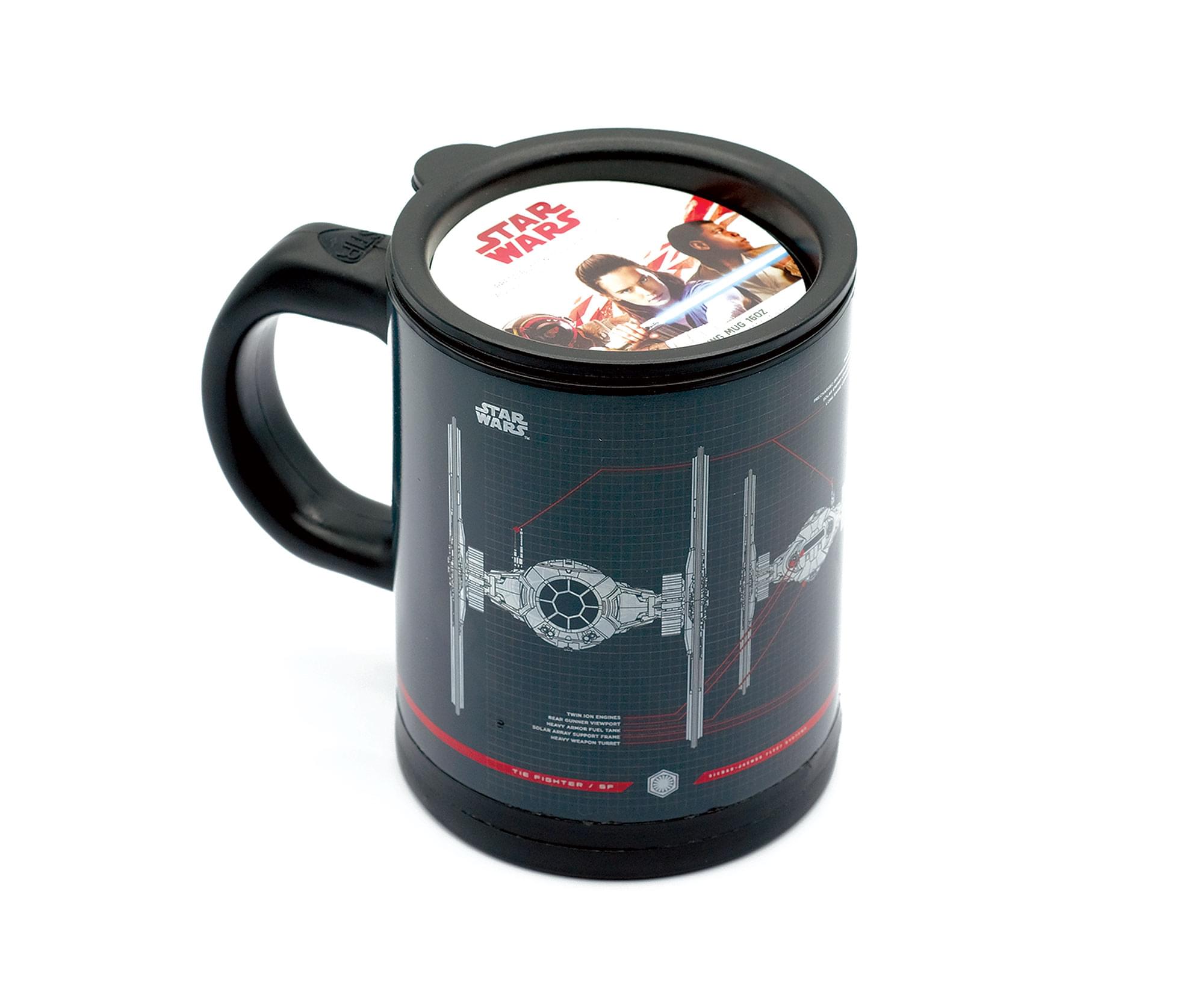 Star Wars - Tie Fighter Self-Stirring 12 Ounce Travel Mug - Black