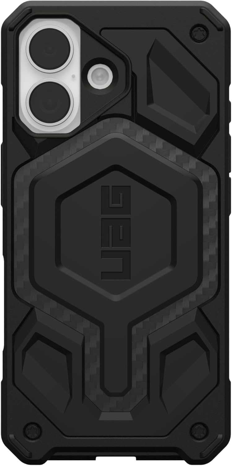 Alt View 2. UAG - URBAN ARMOR GEAR UAG Designed for iPhone 17 Case Monarch Pro - Compatible with MagSafe Military Grade Protective Cover - Carbon Fiber.