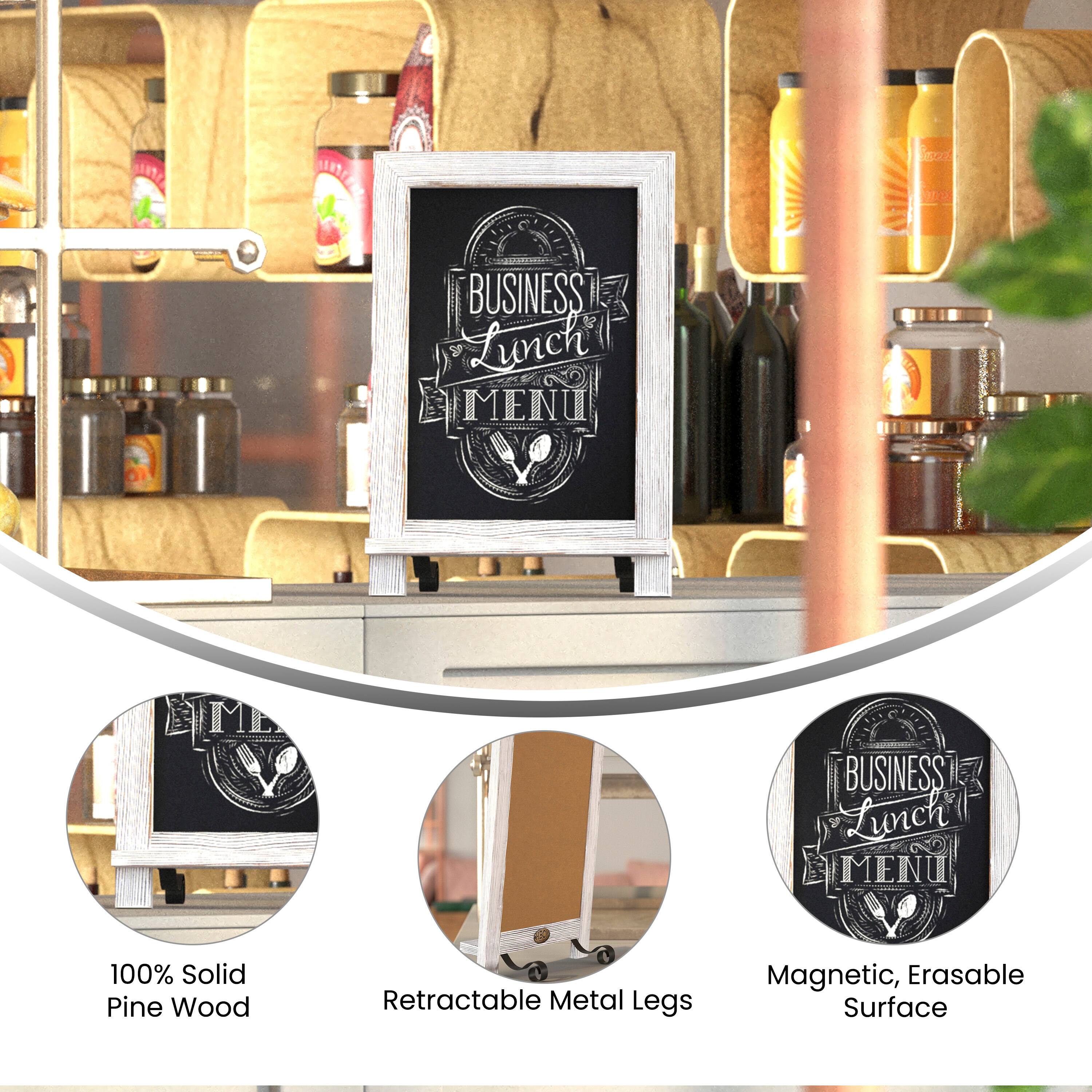 **BUSINESS Lunch MENU**

- 100% Solid Pine Wood
- Retractable Metal Legs
- Magnetic, Erasable Surface