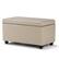 Angle. Simpli Home - Cosmopolitan Storage Ottoman - Satin Cream.
