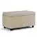 Front. Simpli Home - Cosmopolitan Storage Ottoman - Satin Cream.