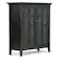 Angle. Simpli Home - Acadian Medium Storage Cabinet - Black.