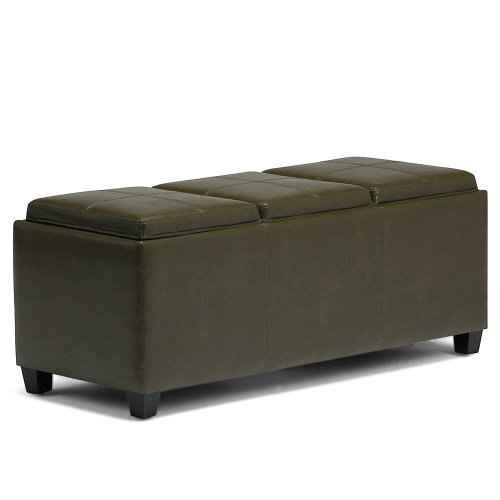 Customer Reviews: Simpli Home Avalon Rectangular Ottoman With Inner ...