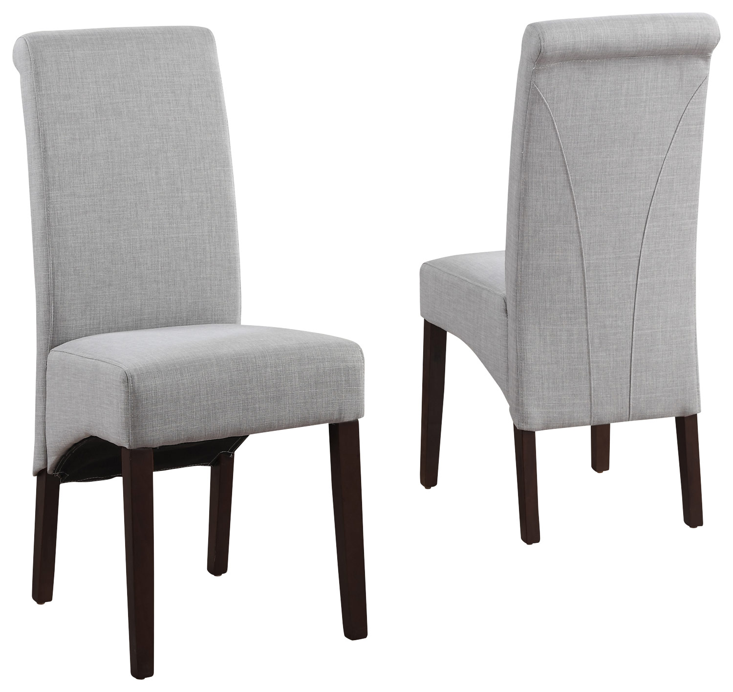 Simpli Home - Avalon Polyester & Wood Dining Chairs (Set of 2) - Dove Gray was $249.99 now $199.99 (20.0% off)