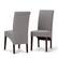 Front. Simpli Home - Avalon Polyester & Wood Dining Chairs (Set of 2) - Dove Gray.