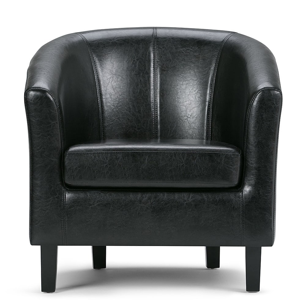 Angle View: Simpli Home - Austin Armchair - Black