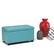 Left. Simpli Home - Cosmopolitan Rectangular Wood / Faux Leather Ottoman With Inner Storage - Soft Blue.
