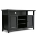 Front Zoom. Simpli Home - Amherst TV Cabinet for Most TVs Up to 60" - Rich Black.