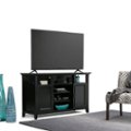 Left Zoom. Simpli Home - Amherst TV Cabinet for Most TVs Up to 60" - Rich Black.