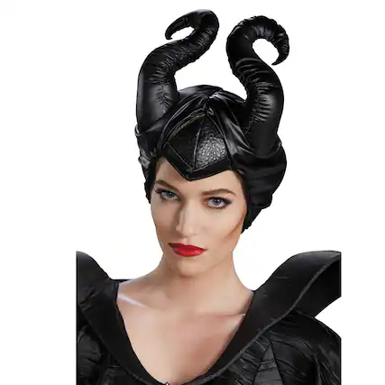 Front. Disguise - Disney Movie Classic Maleficent Horns Adult Costume Accessory - Black.