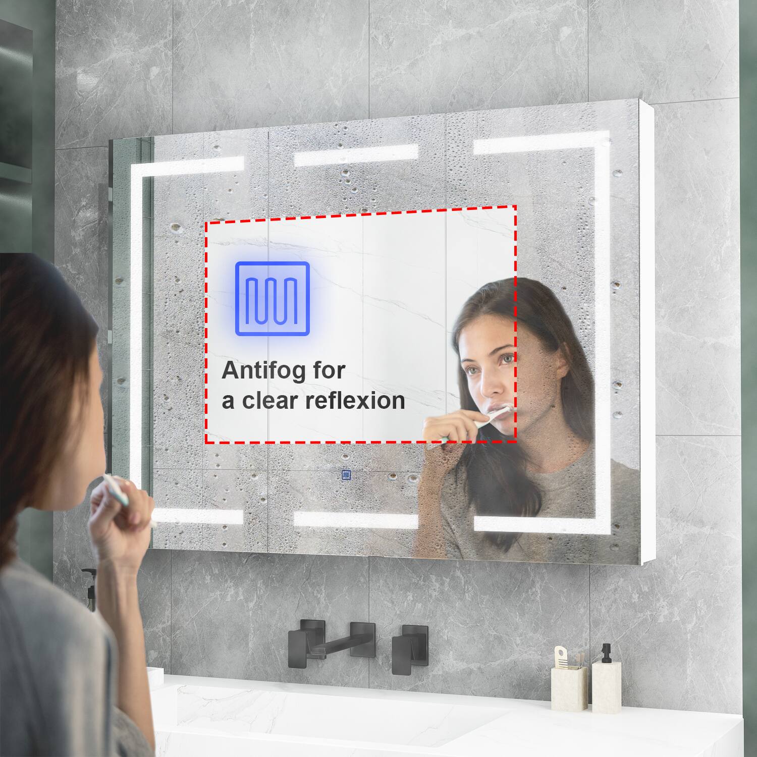 Antifog for a clear reflection