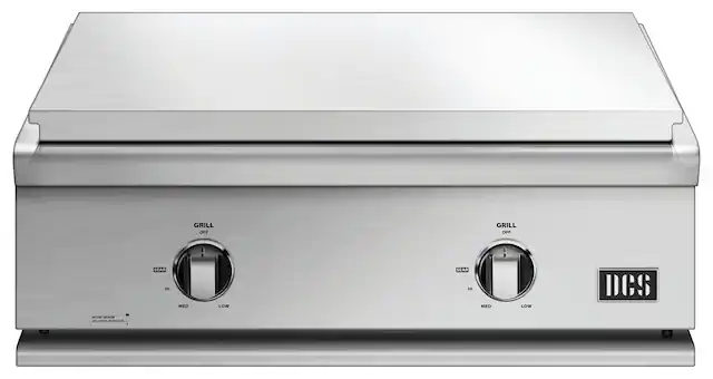 Angle. DCS by Fisher & Paykel - Liberty 30" Built-In Gas Grill - Brushed Stainless Steel.