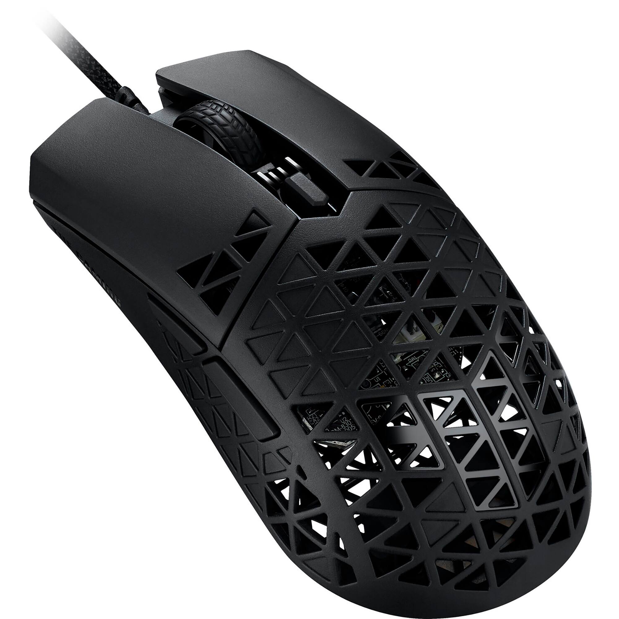 Angle. ASUS - TUF Gaming M4 Air Wired Optical Scroll 6 Button Gaming Mouse with Antibacterial Guard Protection - Black.