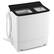 Front. Costway - Costway 18 lbs Mini Laundry Machine with 11 LBS Washer&7 LBS Spinner Combo, Twin Tub Washer - Black & White.