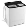 18 lbs Mini Laundry Machine with 11 LBS Washer&7 LBS Spinner Combo, Twin Tub Washer