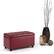 Angle. Simpli Home - Cosmopolitan Rectangular Wood / Faux Leather Ottoman With Inner Storage - Red.