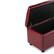 Alt View 11. Simpli Home - Cosmopolitan Rectangular Wood / Faux Leather Ottoman With Inner Storage - Red.