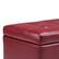 Alt View 14. Simpli Home - Cosmopolitan Rectangular Wood / Faux Leather Ottoman With Inner Storage - Red.