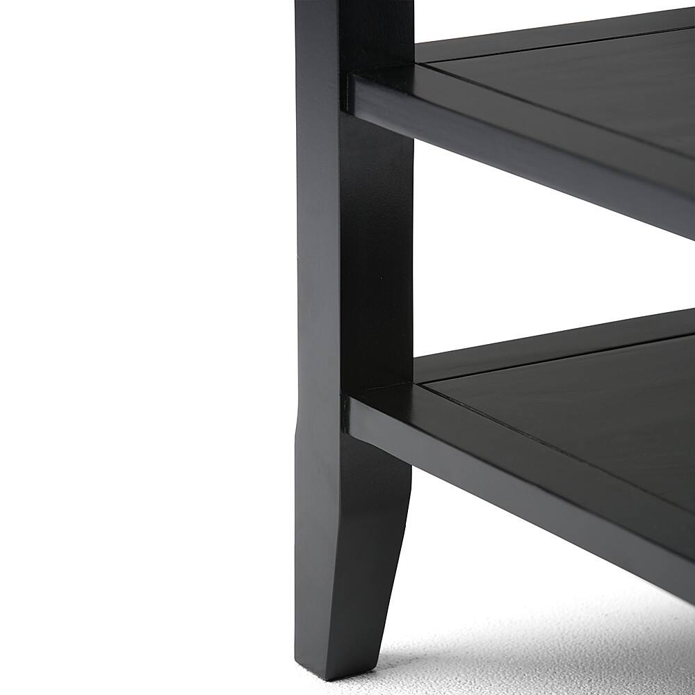 Alt View 11. Simpli Home - Acadian Square Solid Wood End Table - Black.