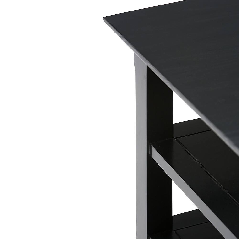 Alt View 14. Simpli Home - Acadian Square Solid Wood End Table - Black.