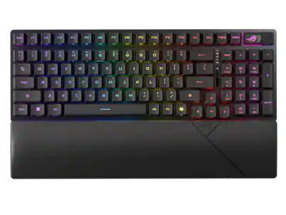 ASUS - ROG Strix Scope II 96 RX Wireless Gaming Keyboard - Tri-Mode, Pre-Lubed Switches, RGB, PC/Mac - Black