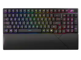 ASUS - ROG Strix Scope II 96 RX Wireless Gaming Keyboard - Tri-Mode, Pre-Lubed Switches, RGB, PC/Mac - Black