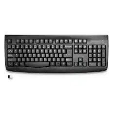 Front. Kensington - Kensington K72450USA 18.38 x 8 x 1.25 Pro Fit Wireless Keyboard - Black - Black.