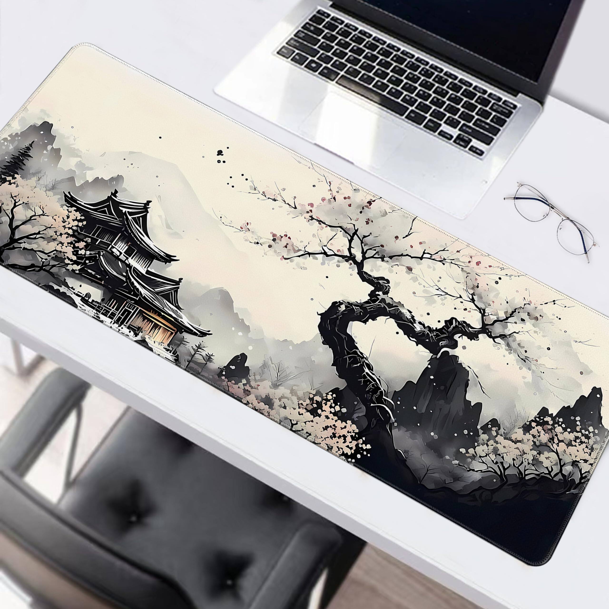 Alt View 6. Comfort Essence - Long Gaming Mouse Pad Extended Anime Large Desk With Non-slip Base Full Mat Stitched Edges For And Office - Warrior.