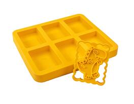 MOBI - Silicone Ice Cream Sandwich Maker, T-Rex - Yellow