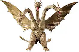 Bandai - Godzilla - King Ghidorah 1991 6 inch Scale Action Figure - COLLECTIBLES - Multicolor