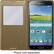 Alt View 2. Samsung - S-View Flip Cover for Samsung Galaxy S 5 Cell Phones - Gold.