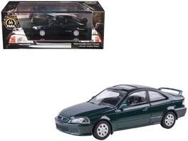 1999 Honda Civic Si EM1 Clover Pearl Metallic with Sunroof 1/64 Diecast Model Car by Paragon - Green