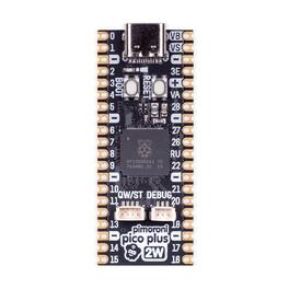 Pimoroni - PIM726 Pico Plus 2 W RP2350 16MB of flash, 8MB of PSRAM, USB-C 2.4GHz wireless / Bluetooth microcontroller