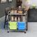 Alt View 5. Costway - 4 Drawer Rolling Storage Cart Scrapbook Paper Office School Organizer - Green + Blue.