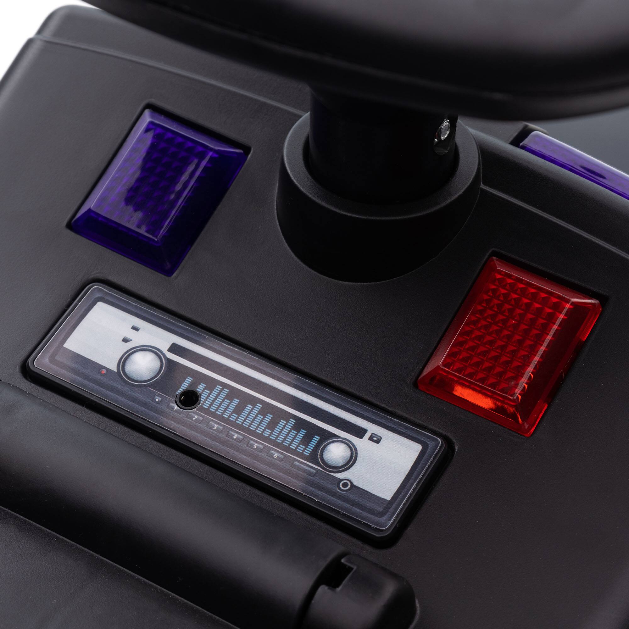 Alt View 5. Aosom - Kids Push Ride On Car, Working PA System, Horn, Police Truck Style, Foot-to-Floor, Storage, 18 Months-5 Years.