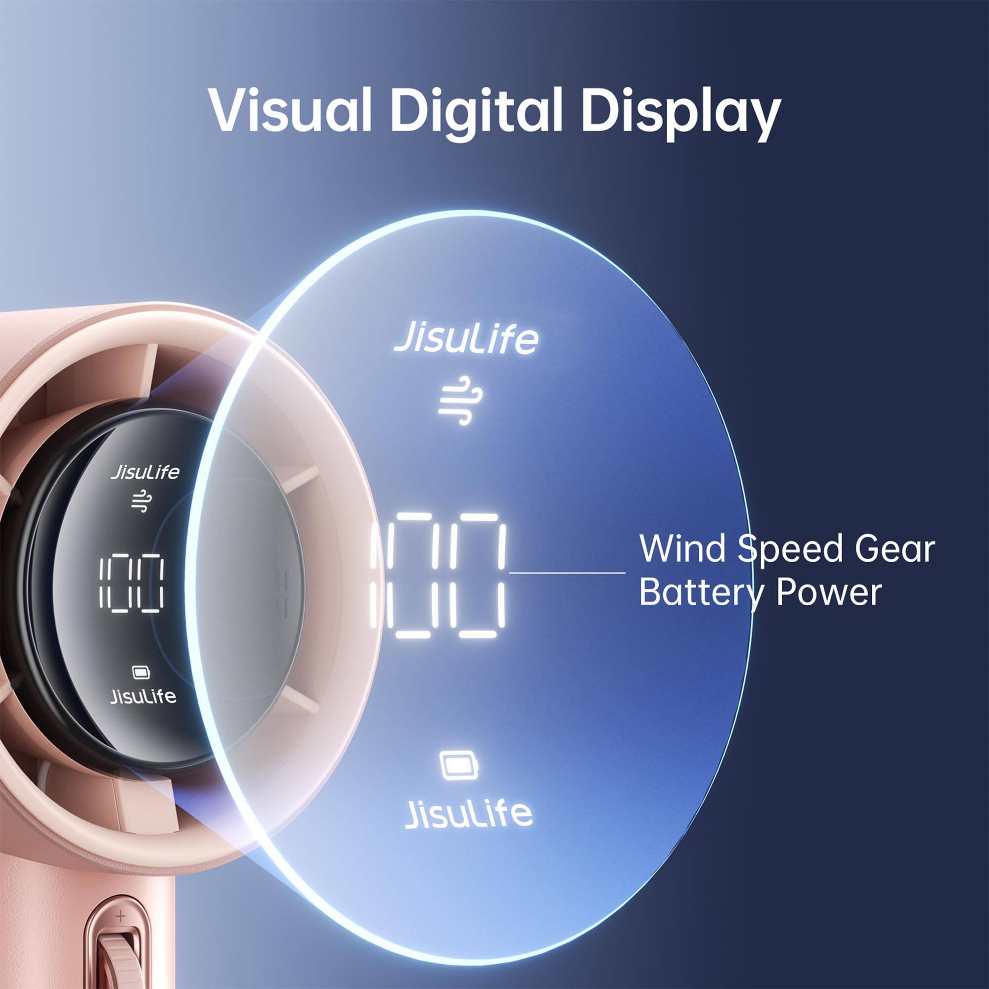 Visual Digital Display  
JisuLife  
Wind Speed Gear  
Battery Power