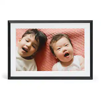 Aura Carver Mat 10.1" Digital Wifi Photo Frame-Gravel with Textured Mat