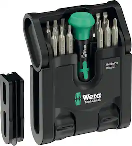 Wera - 05049002001 Tool-Check Modular Micro 1, 21 Pieces - Black