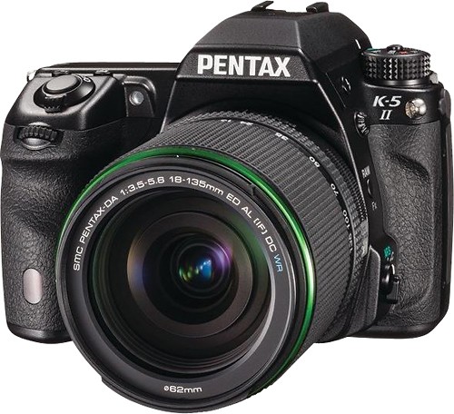 Best Buy: PENTAX II DSLR Camera Lens Black 12038 K-5 with 18-135mm