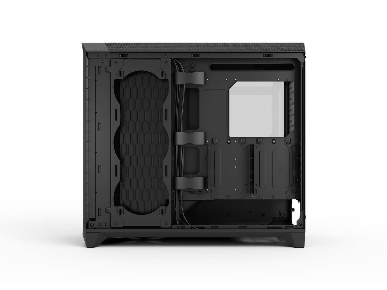 Alt View 9. Fractal Design - Fractal Design Meshify 3 XL E-ATX Full Tower PC Case - Black Chassis with Light Tinted TG Side Panel - Black.