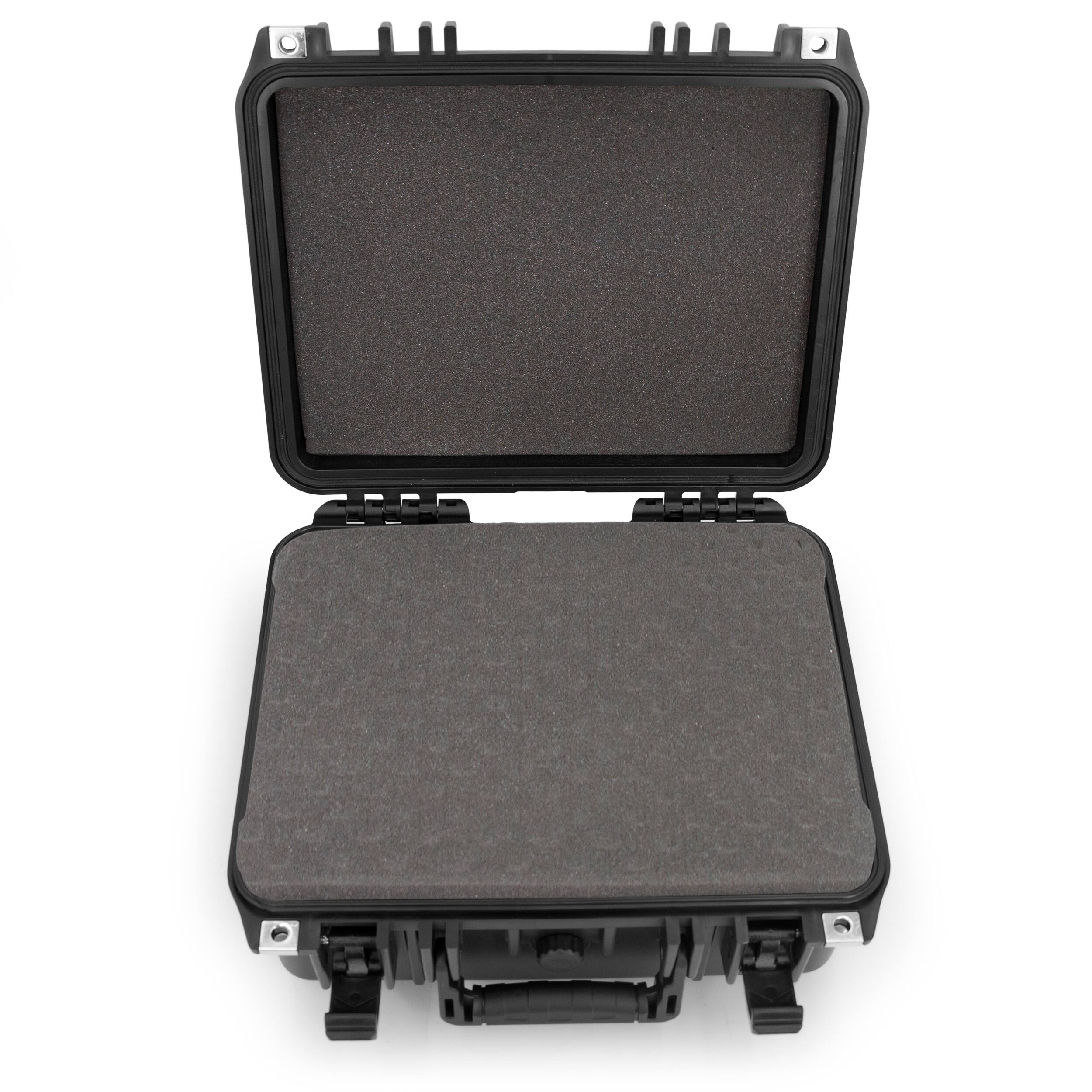 Alt View 3. CASEMATIX - 13" Portable Waterproof Hard Case – Compact Customizable Foam Storage for Electronics, Tools & Collectibles.
