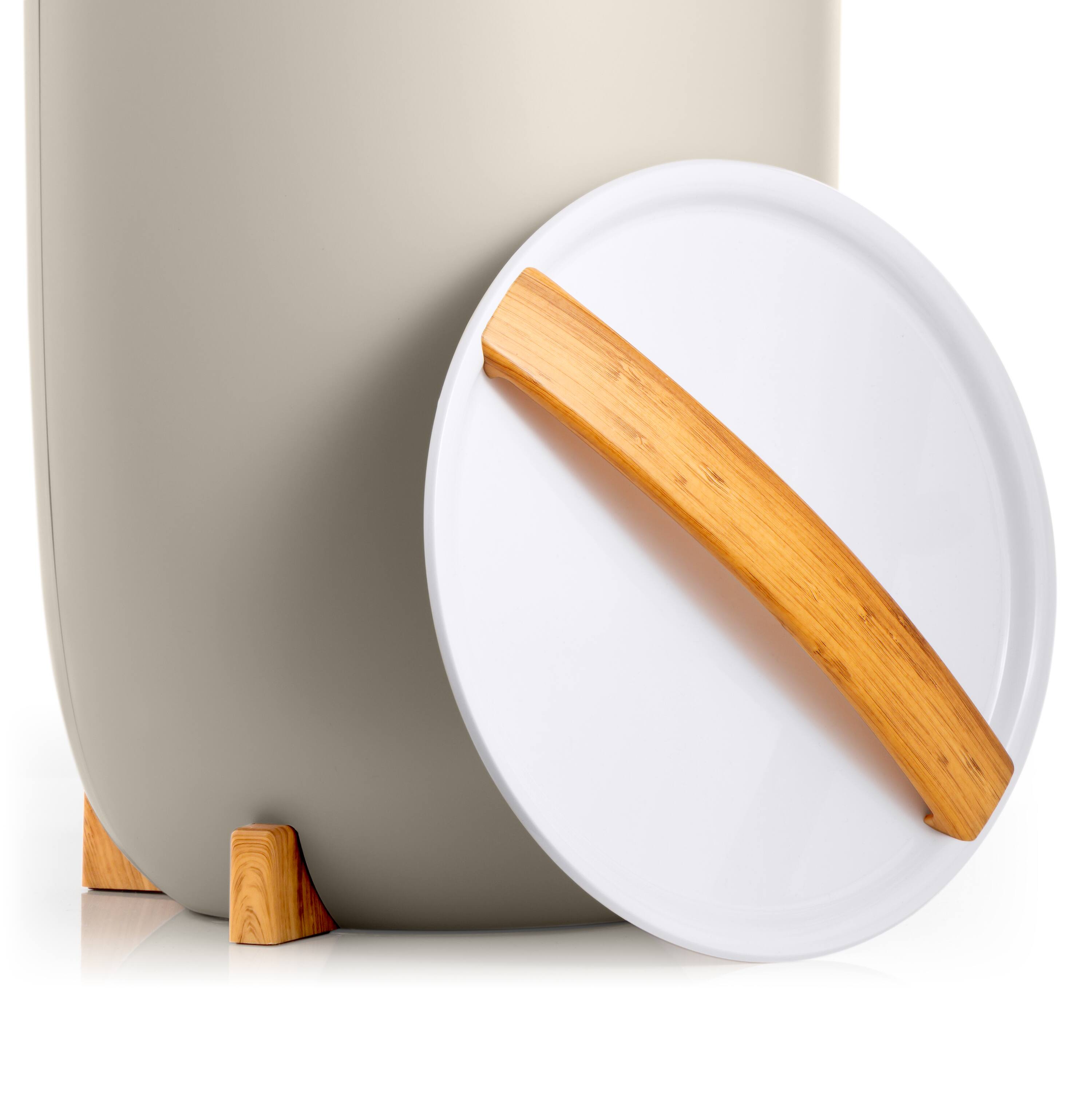 Alt View 4. Zadro - Zadro 20-Liter Bucket Towel Warmer - Bamboo/Neutral.