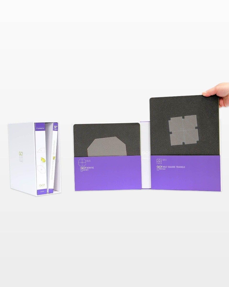 10" GO! 11.1 GO! BOWTIE GO! HALF SQUARE TRIANGLE 12.1